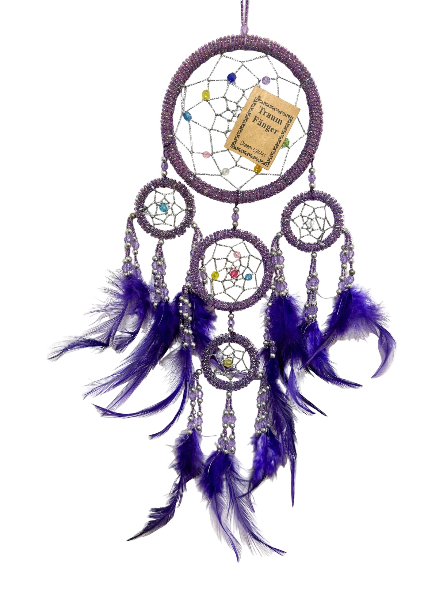 PURPLE SPARKLY DREAM CATCHER