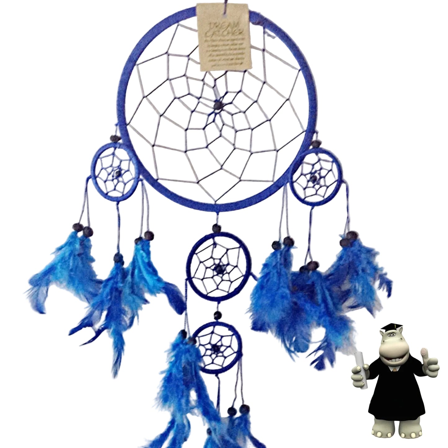 LARGE BLUE DREAM CATCHER - Smart Hippo