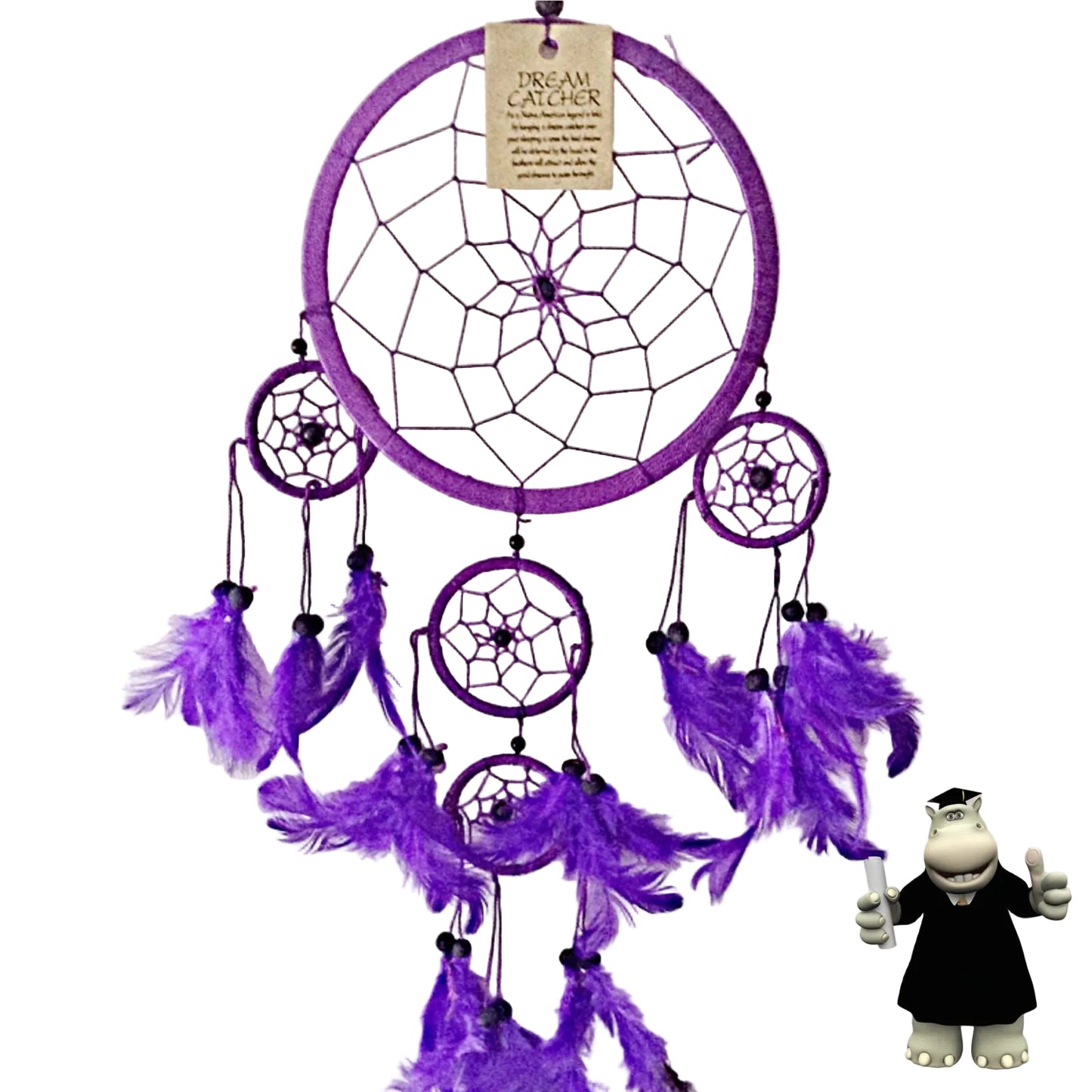 LARGE PURPLE DREAM CATCHER - Smart Hippo