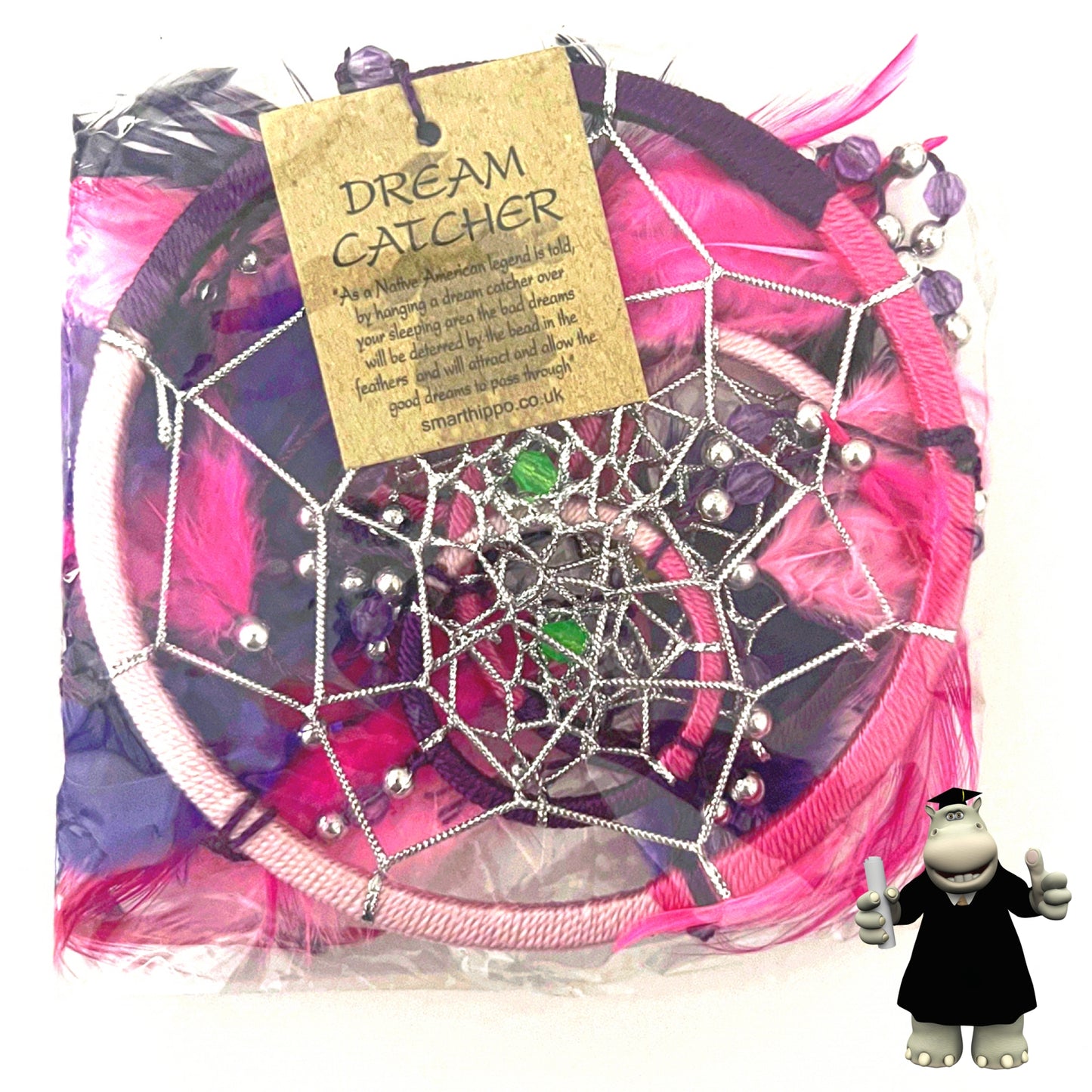 FUCHSIA PINK PURPLE DREAM CATCHER