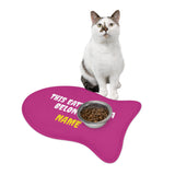 Customised Personalized Pet Feeding Mat — "This Eating Area Belongs to (Pet's Name)" Pink