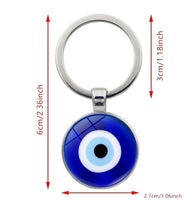 Evil Eye Keyring – Protection & Good Luck Charm, Handcrafted Gift, Stylish Keychain