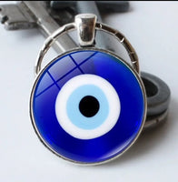 Evil Eye Keyring – Protection & Good Luck Charm, Handcrafted Gift, Stylish Keychain