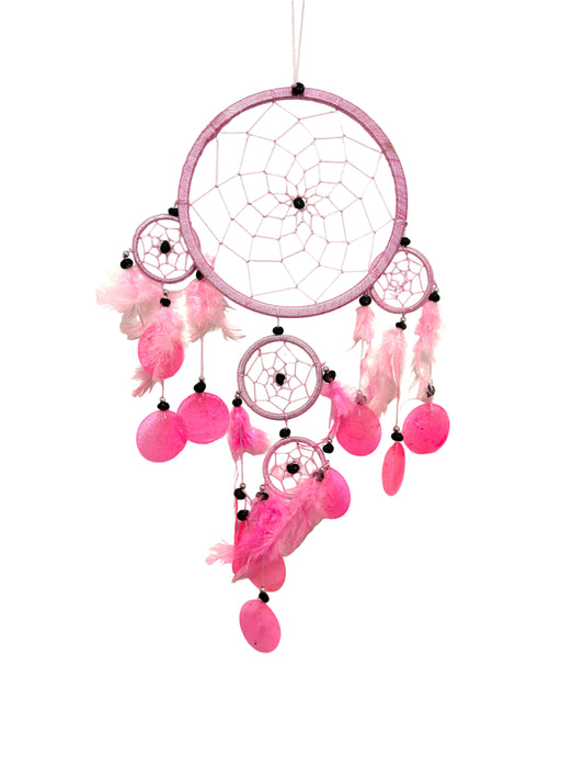 BABY PINK LARGE PINK DREAM CATCHER