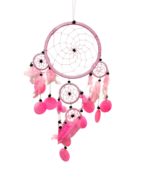 BABY PINK LARGE PINK DREAM CATCHER