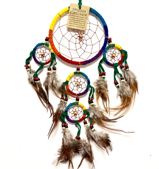 MULTICOLOURED RAINBOW DREAM CATCHER