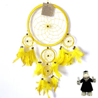 LARGE YELLOW DREAM CATCHER