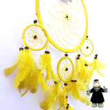 LARGE YELLOW DREAM CATCHER