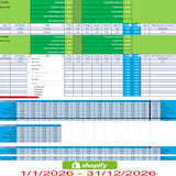 Shopify Accounting Spreadsheet Software