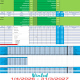 Vinted Accounting Spreadsheet Software