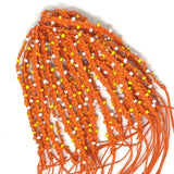 Colourful Woven Tie Up Anklet Bracelet with Coloured Beads