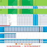 ETSY Accounting Spreadsheet Software