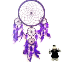 EXTRA LARGE PURPLE ROUND DREAM CATCHER 22cm (8.5INCHES) WIDE