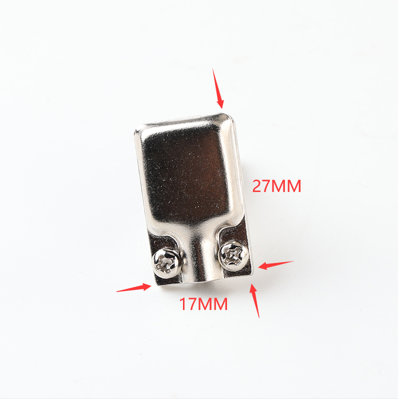 2 x Square Pancake Jack Plugs Nickel Plated Mono Right Angle 1/4 inch Connectors