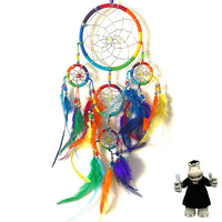 4 x Rainbow Multicoloured Dream Catcher Bundle Box Set