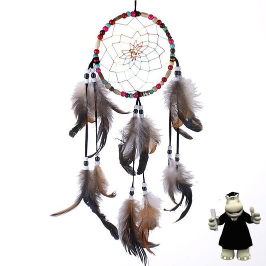 LARGE MULTICOLOURED BEADED DREAM CATCHER - Smart Hippo