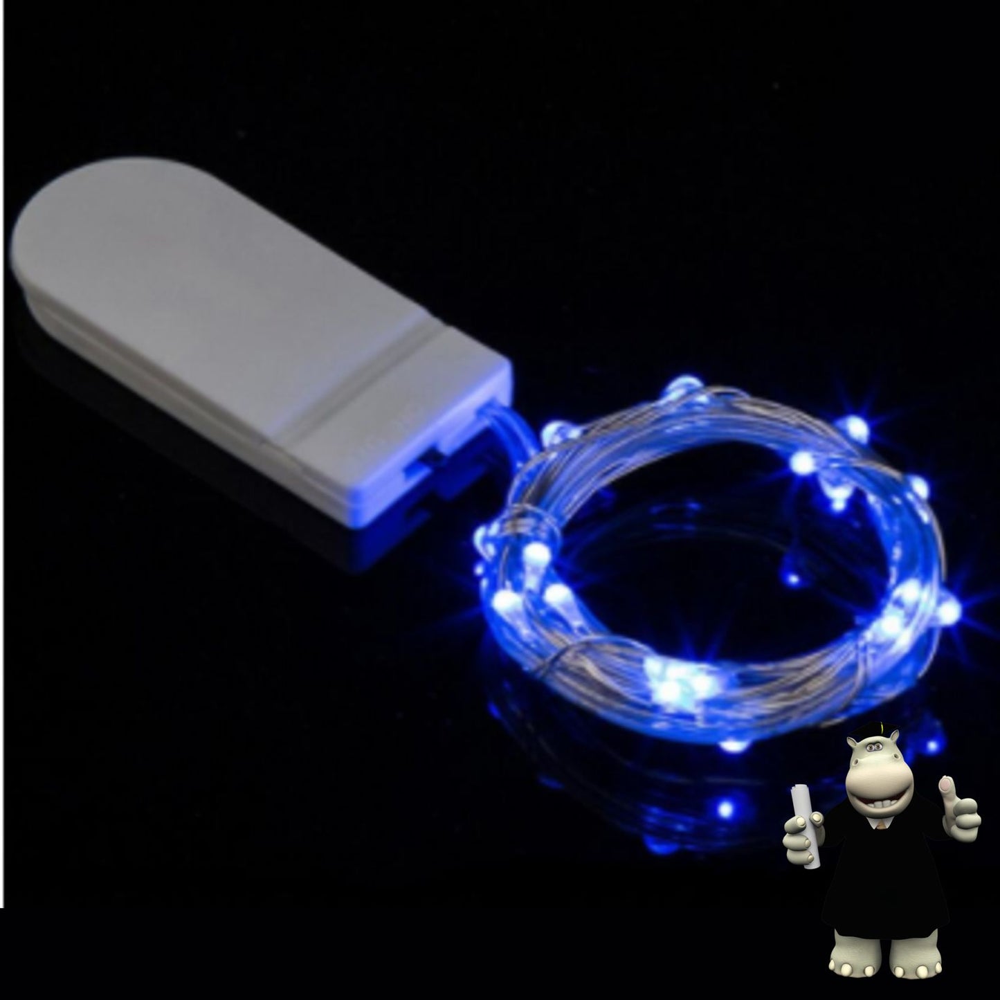 2 METRE RED LED WIRE DREAM CATCHER FAIRY LIGHTS BATTERIES INCLUDED