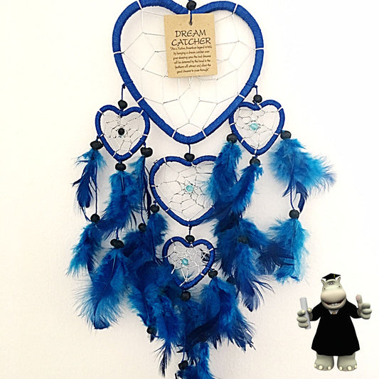 BLUE HEART SHAPED DREAM CATCHER - Smart Hippo