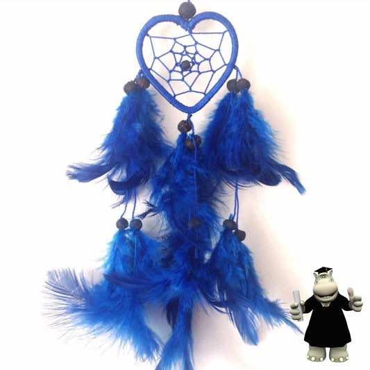 SMALL BLUE HEART SHAPED DREAM CATCHER - Smart Hippo