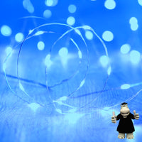 2 METRE BLUE LED WIRE DREAM CATCHER FAIRY LIGHTS BATTERIES INCLUDED