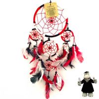 MANCHESTER UNITED SOUTHAMPTON  RED BLACK & WHITE ROUND FOOTBALL DREAM CATCHER