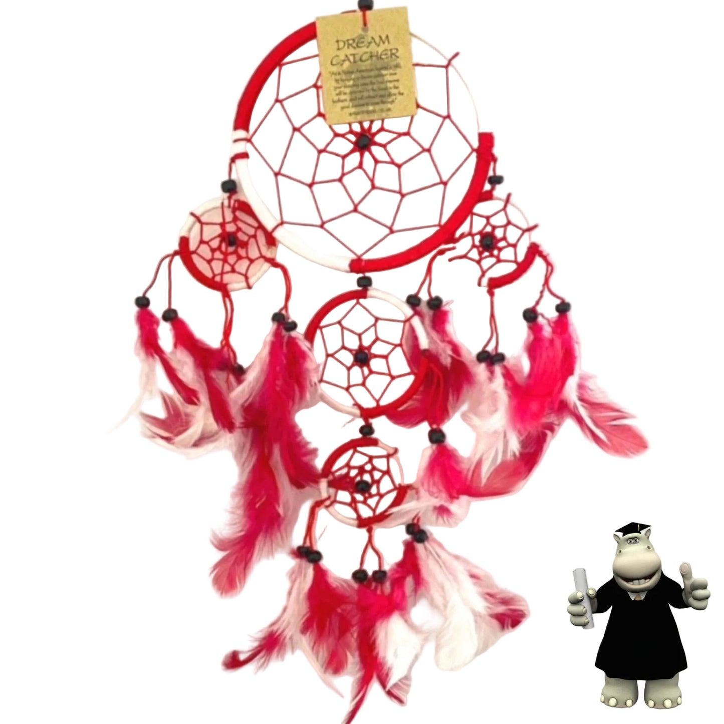 ARSENAL LIVERPOOL RED & WHITE ROUND FOOTBALL DREAM CATCHER