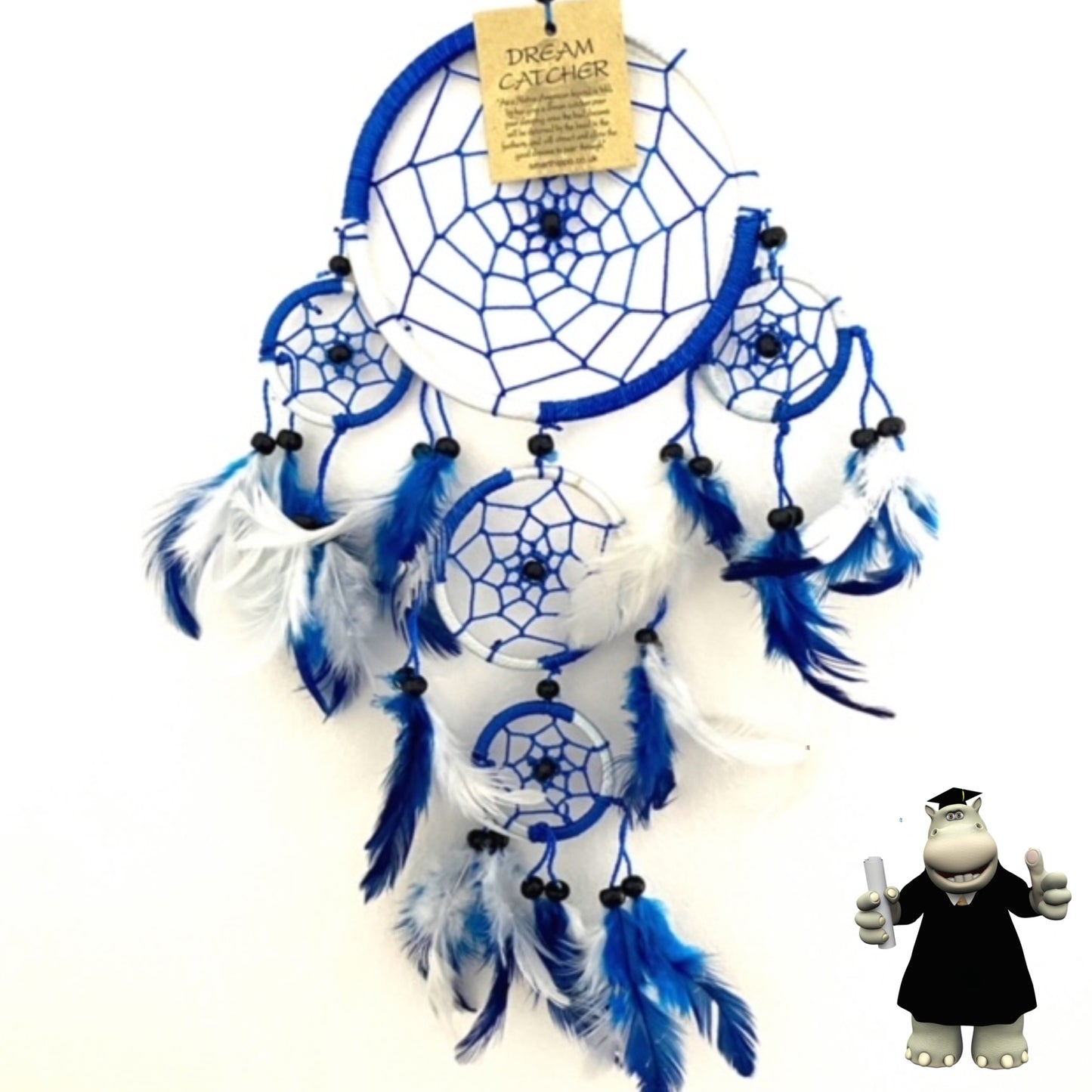 CHELSEA BRIGHTON LEICESTER CITY EVERTON TOTTENHAM BLUE & WHITE ROUND FOOTBALL DREAM CATCHER
