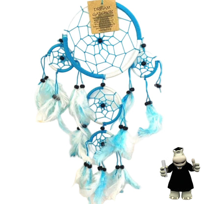 MANCHESTER CITY COVENTRY CITY LIGHT BLUE & WHITE ROUND FOOTBALL DREAM CATCHER