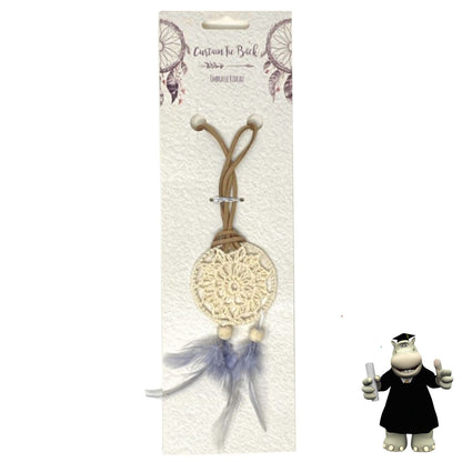 GREY CURTAIN TIE EMBROIDERED DREAM CATCHER