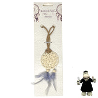 GREY CURTAIN TIE EMBROIDERED DREAM CATCHER