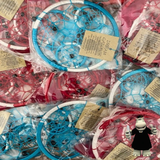 Wholesale 10 x Red - White & Blue - White Dream Catchers