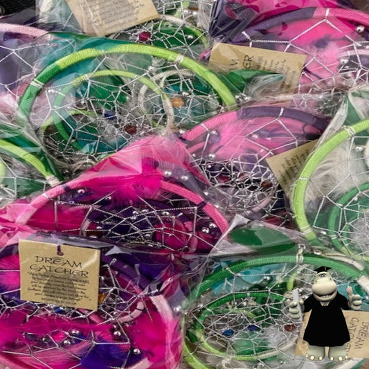 Wholesale 10 x Pink Purple Green & Cream Dream Catchers