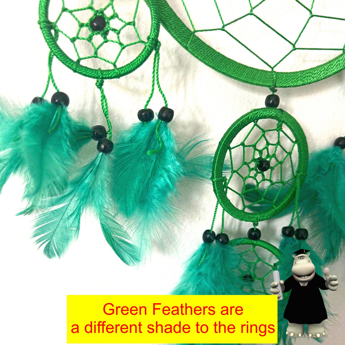 LARGE GREEN DREAM CATCHER Smart Hippo