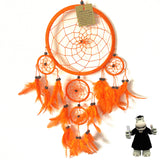 LARGE ORANGE DREAM CATCHER