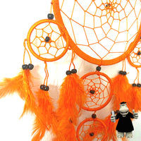 LARGE ORANGE DREAM CATCHER