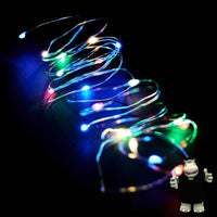 2 METRE MULTI COLOURED LED WIRE DREAM CATCHER FAIRY LIGHTS BATTERIES INCLUDED