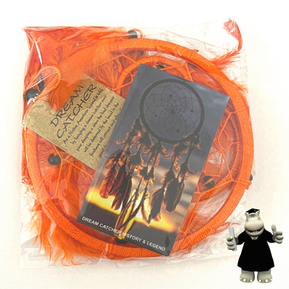 ORANGE ROUND DREAM CATCHER