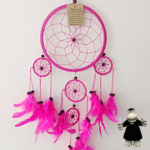 LARGE PINK DREAM CATCHER - Smart Hippo