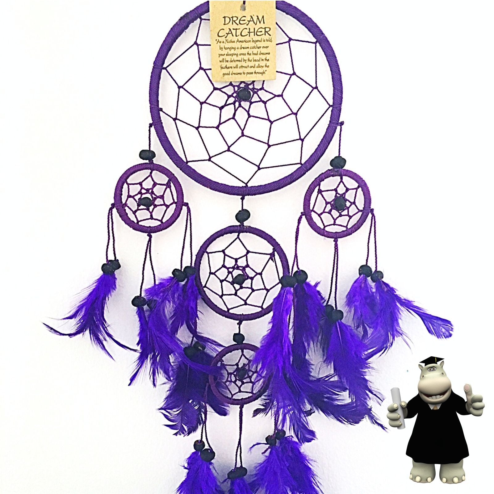 PURPLE ROUND DREAM CATCHER - Smart Hippo