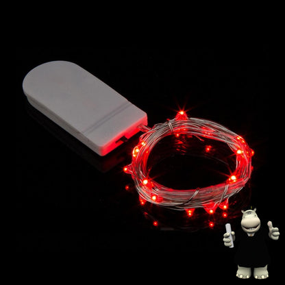 2 METRE RED LED WIRE DREAM CATCHER FAIRY LIGHTS BATTERIES INCLUDED