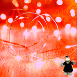 2 METRE WHITE LED WIRE DREAM CATCHER FAIRY LIGHTS BATTERIES INCLUDED