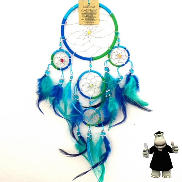 BLUE TURQUOISE GREEN DREAM CATCHER