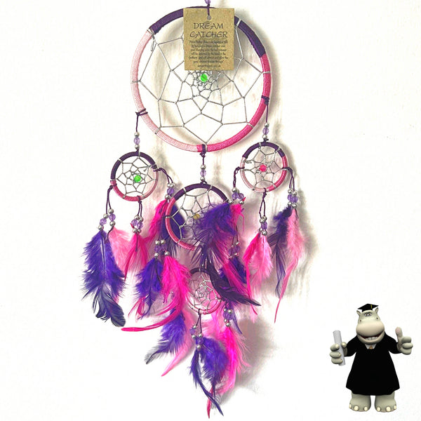 FUCHSIA PINK PURPLE DREAM CATCHER