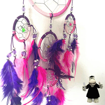 FUCHSIA PINK PURPLE DREAM CATCHER