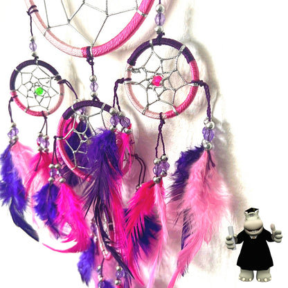 FUCHSIA PINK PURPLE DREAM CATCHER