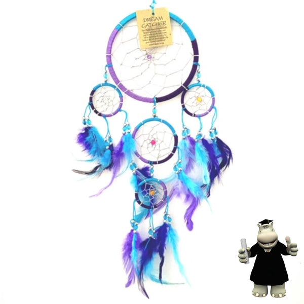 LILAC PURPLE TURQUOISE DREAM CATCHER