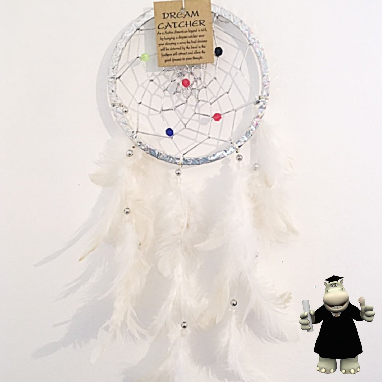 SHINY SILVER SPARKLING DREAM CATCHER