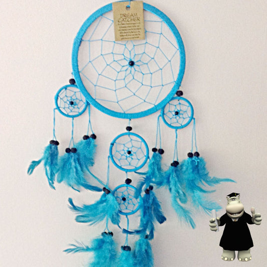 LARGE TURQUOISE BLUE DREAM CATCHER - Smart Hippo
