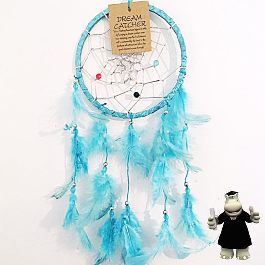 SHINY TURQUOISE BLUE SPARKLING DREAM CATCHER - Smart Hippo
