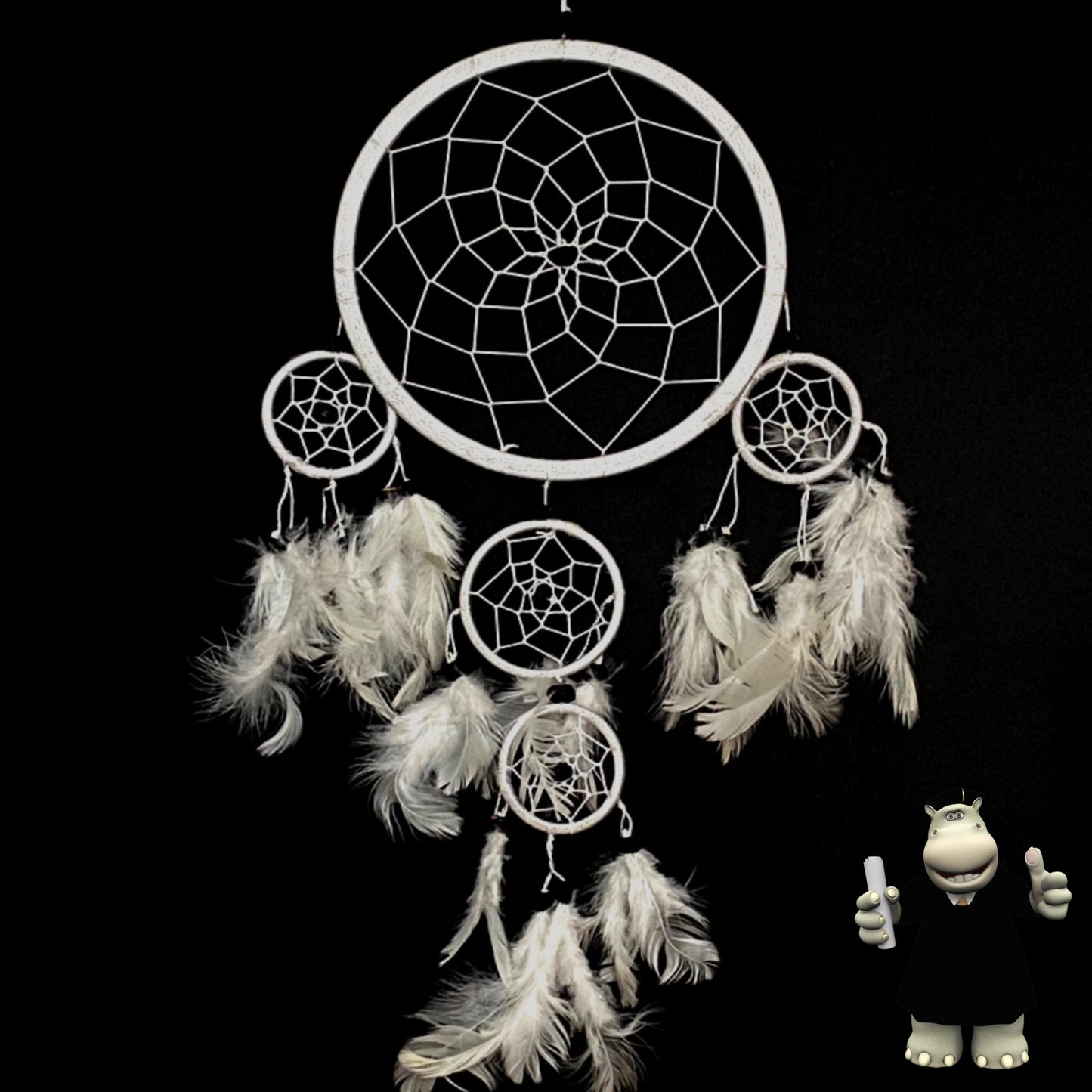 LARGE WHITE DREAM CATCHER